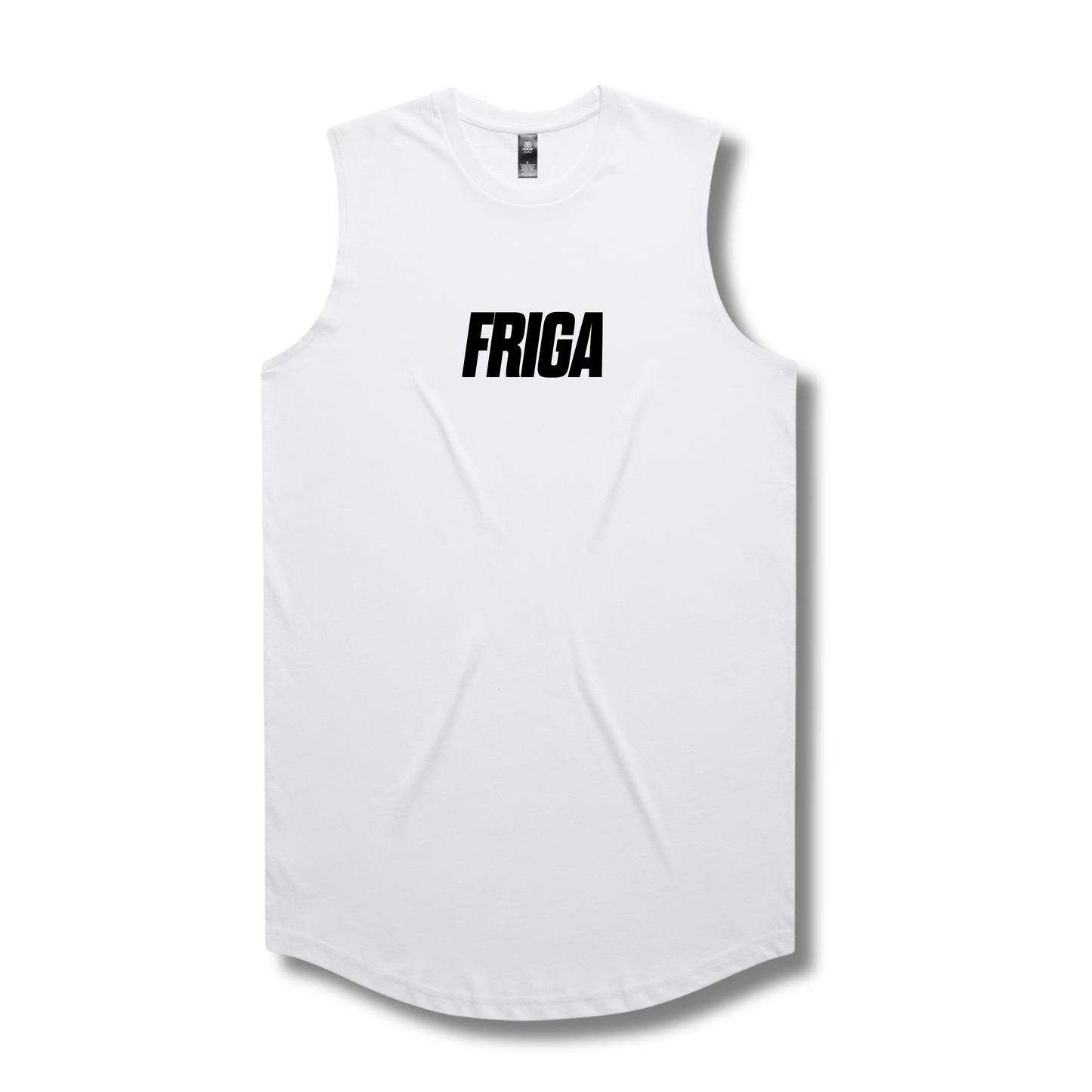 Curved Tank Top White Friga