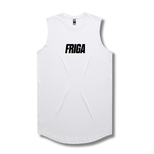 Curved Tank Top White Friga