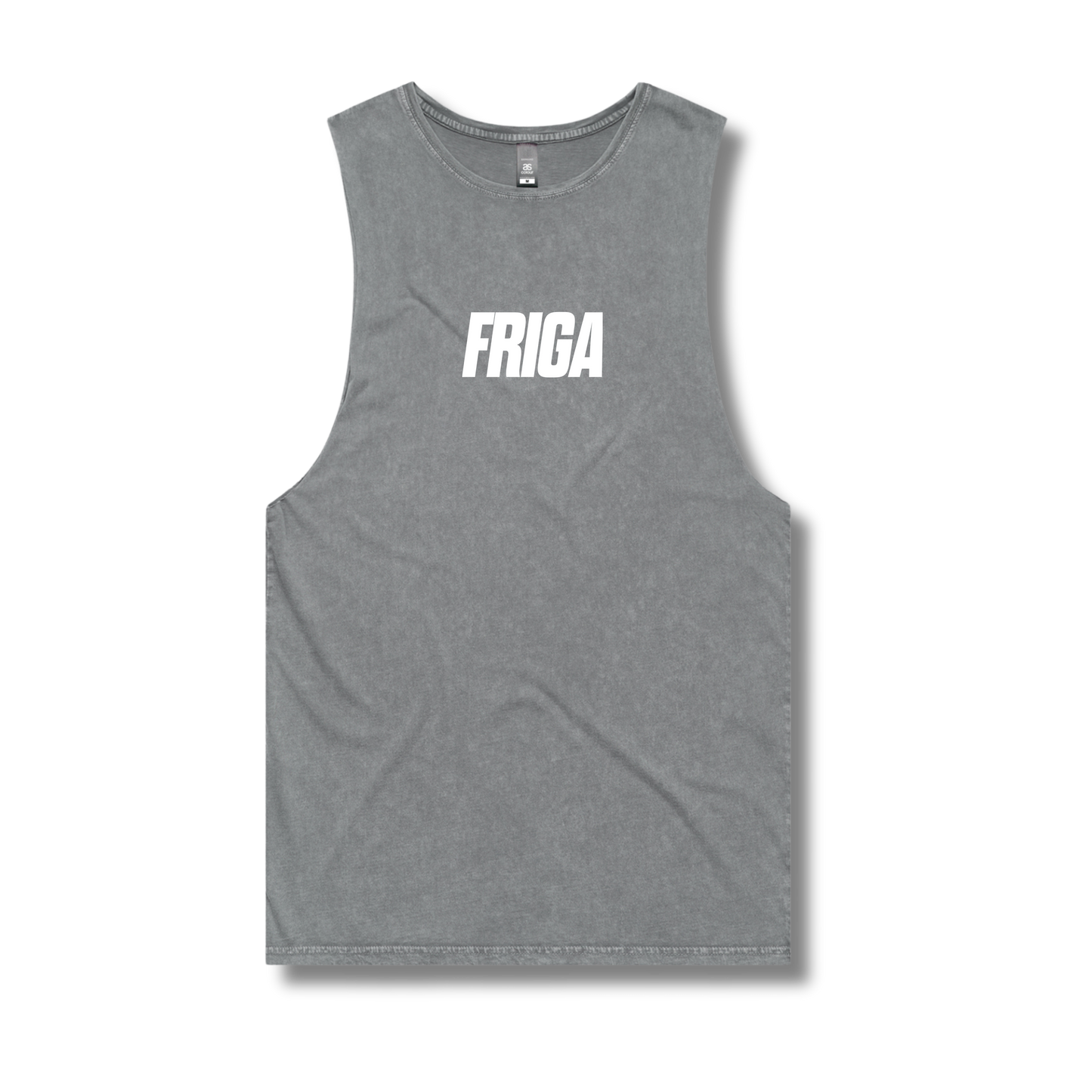 Stone Washed Tank Top Stone Grey Friga