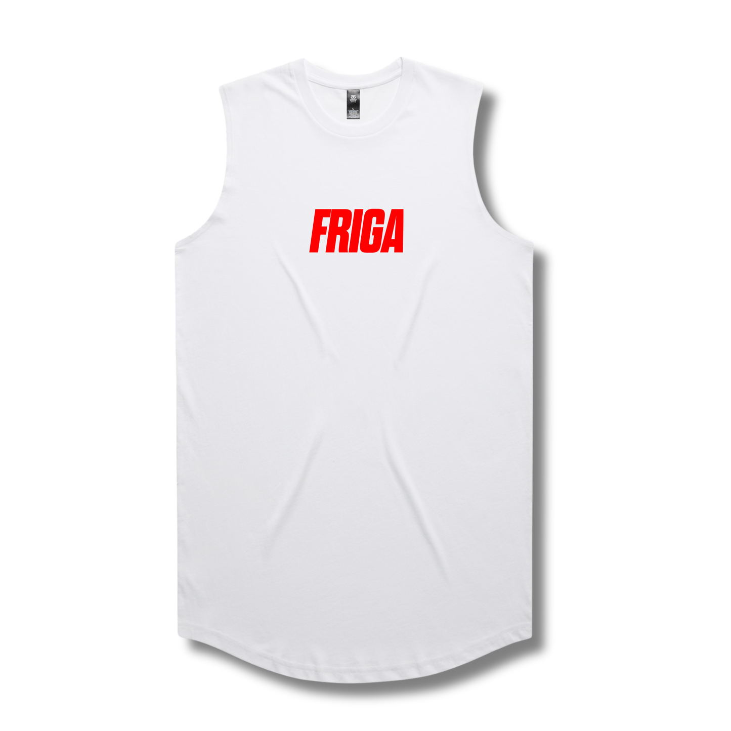 Curved Tank Top White Friga