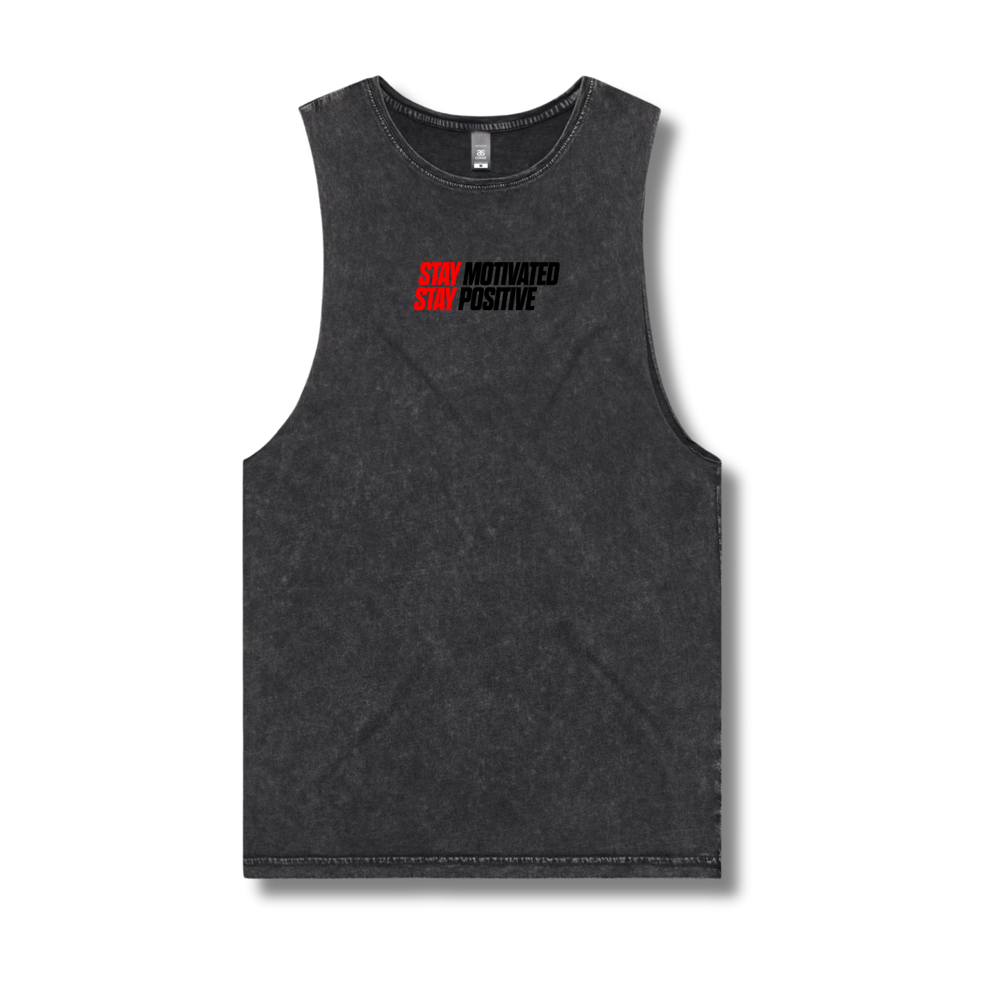 Stone Washed Tank Top Black SMSP