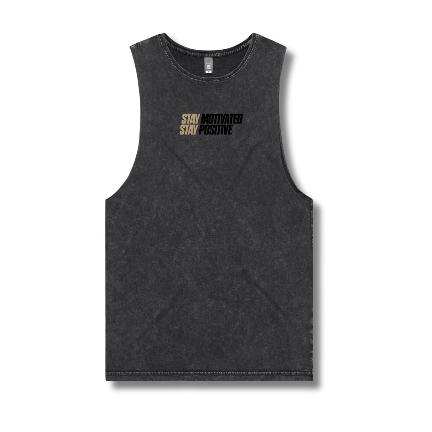 Stone Washed Tank Top Black SMSP