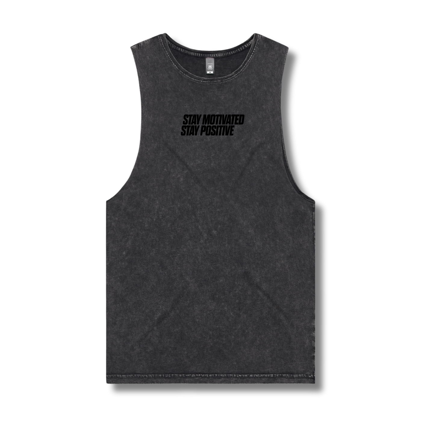 Stone Washed Tank Top Black SMSP