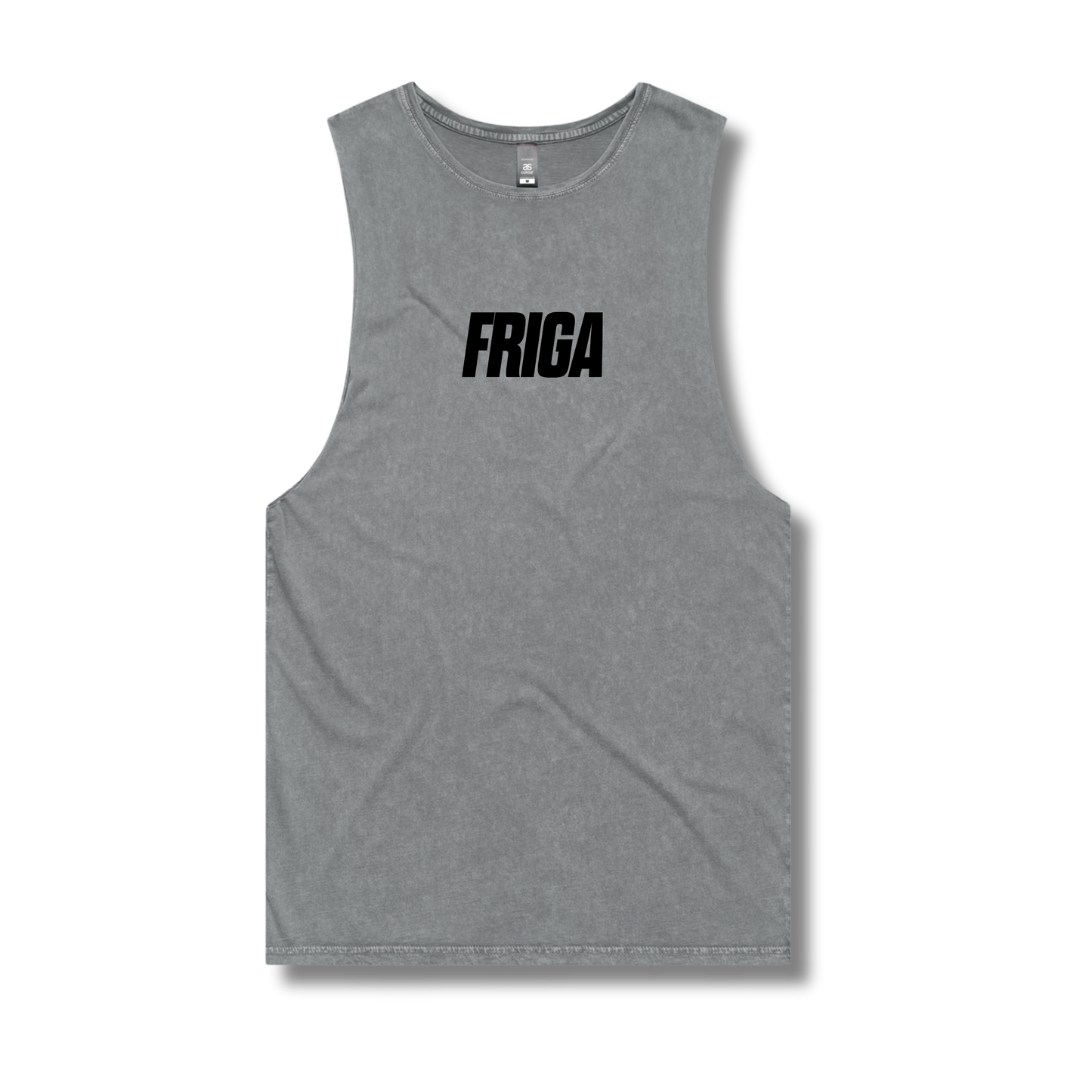 Stone Washed Tank Top Stone Grey Friga