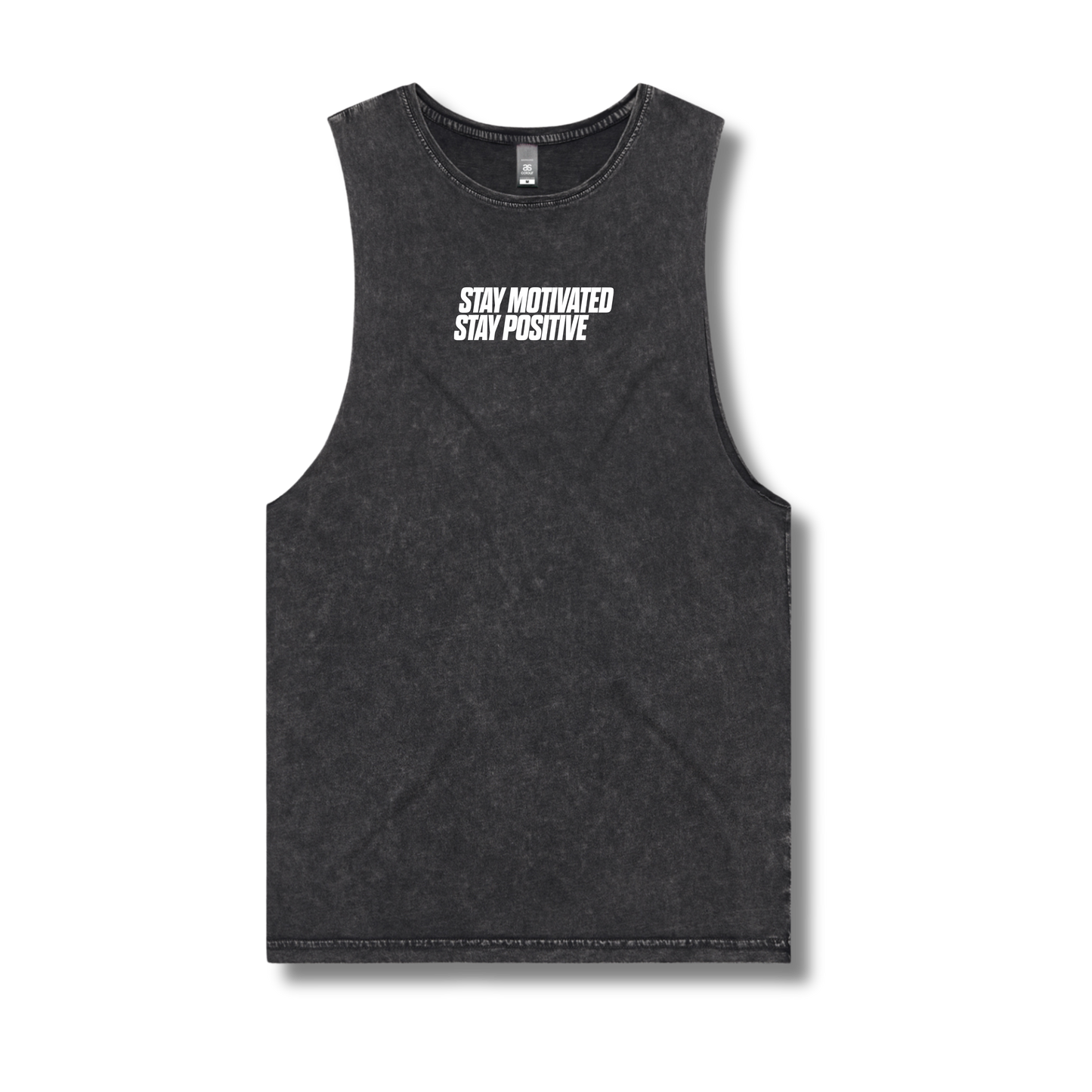 Stone Washed Tank Top Black SMSP