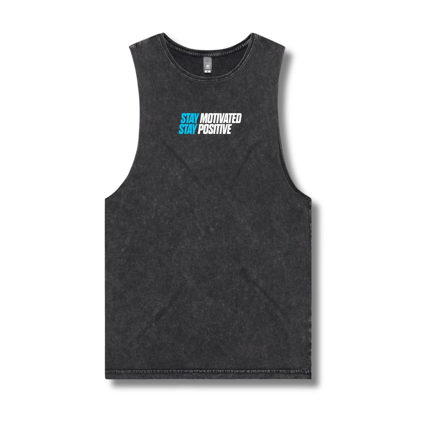 Stone Washed Tank Top Black SMSP