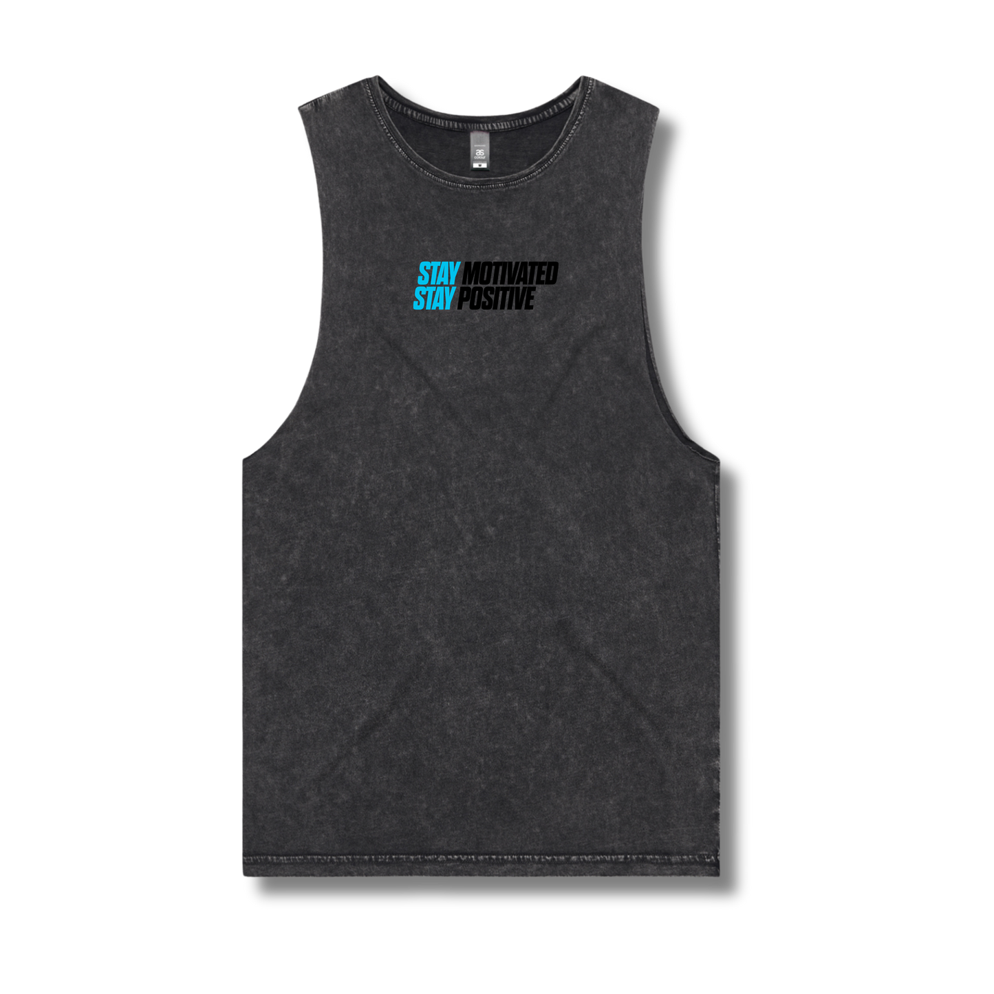 Stone Washed Tank Top Black SMSP